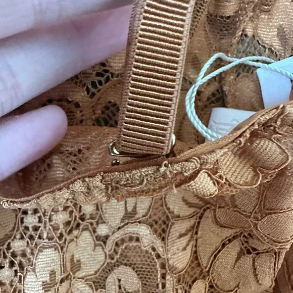 HAH Comin' in HAHT Lace Bodysuit in Brown Sugar - Picture 9 of 10